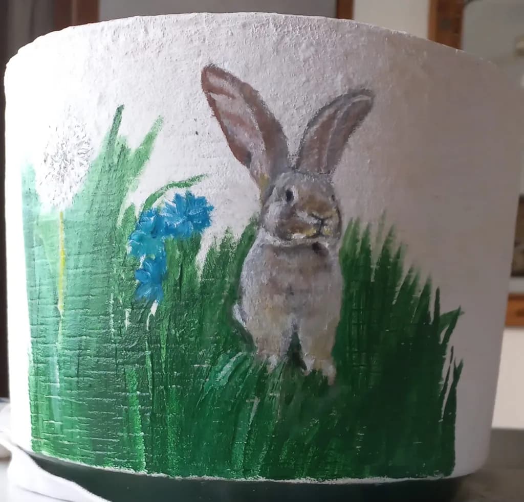 Whimsical Spring: A Playful Rabbit Amidst Blossoming Meadows