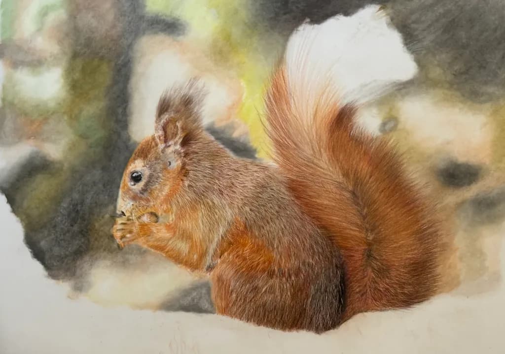 Whiskers and Wonder: A Squirrel's Delight in Nature's Embrace