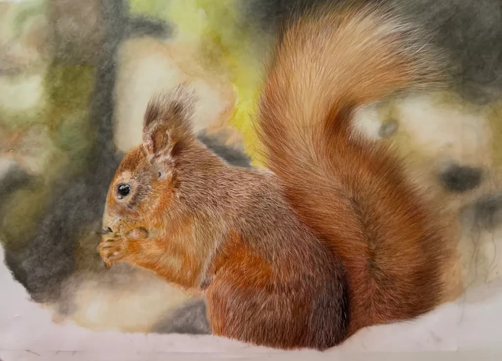 Whiskers and Wonder: A Squirrel's Serene Moment in Nature