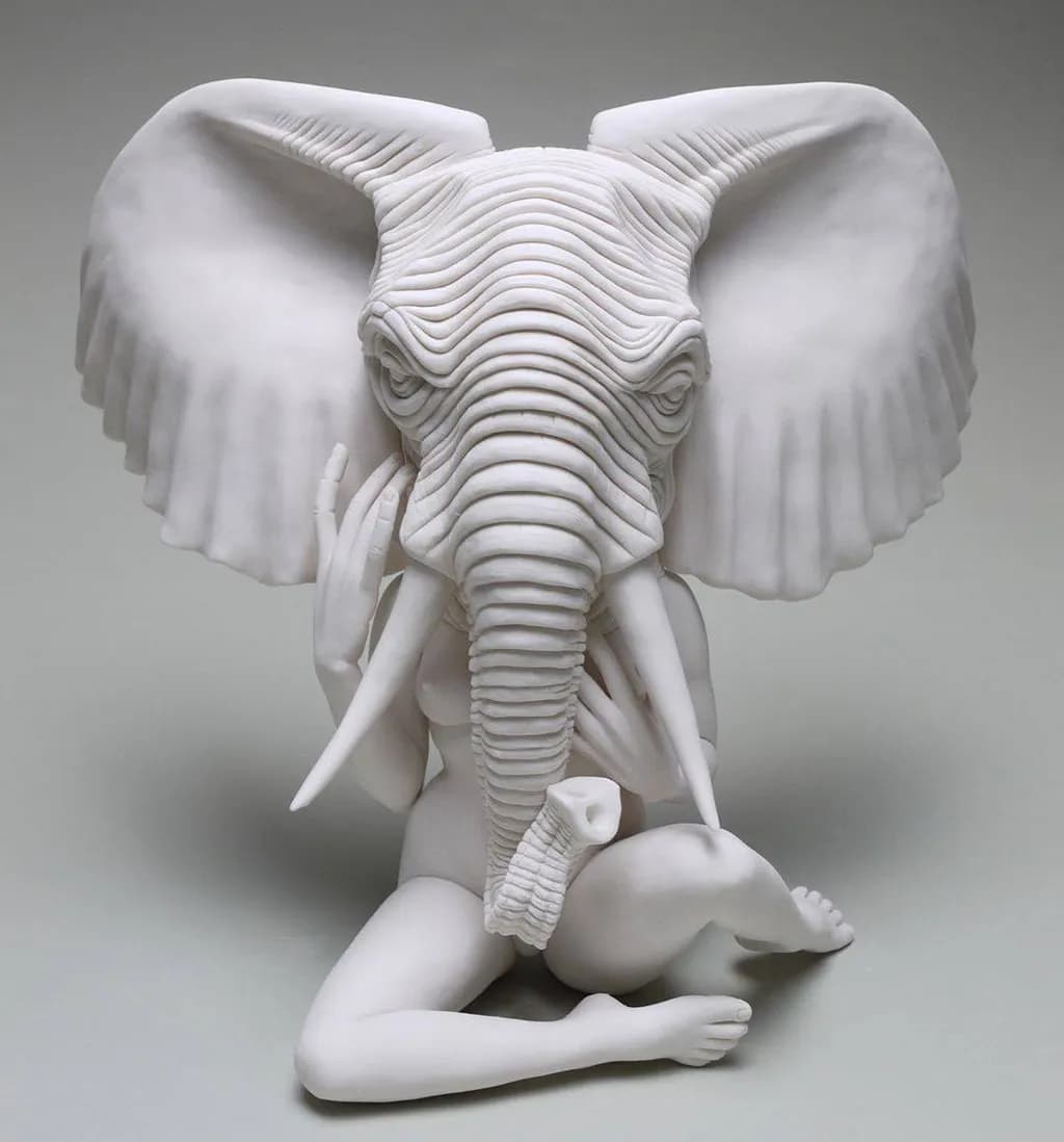 Whispers of the Wild: A Harmonious Fusion of Humanity and Nature in Sculptural Form