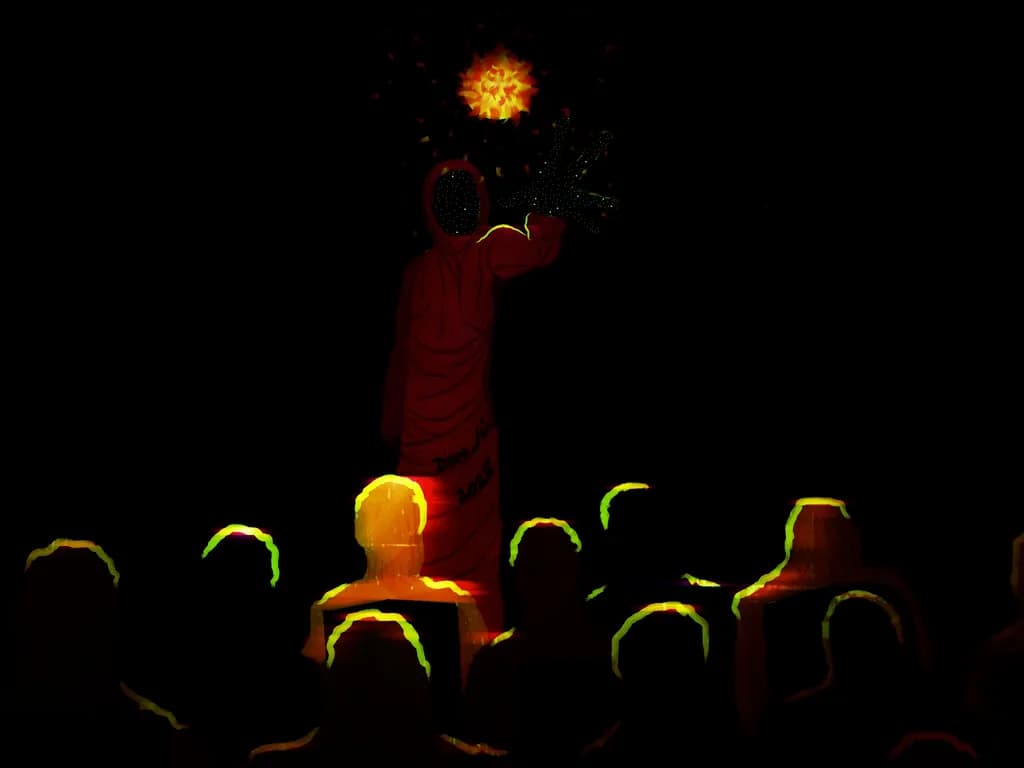 Illuminating Shadows: A Dance of Light and Presence