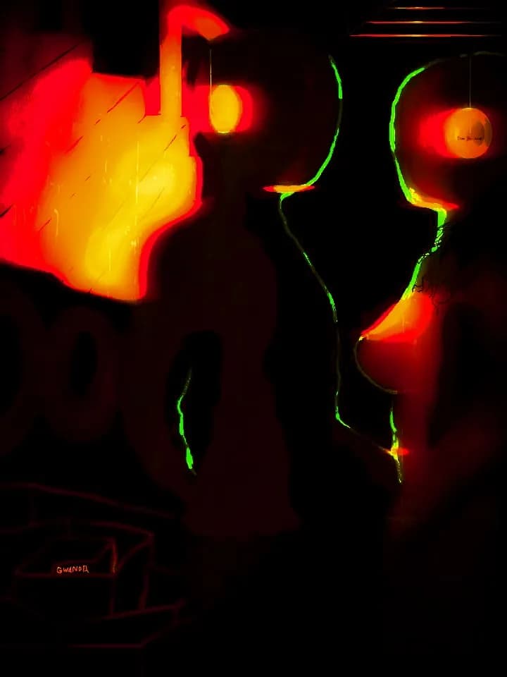Whispers of Light: A Dance Between Shadows and Color