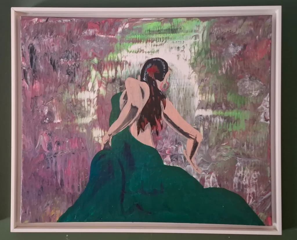Whispers of Elegance: A Dance of Color and Form in Abstract Expressionism