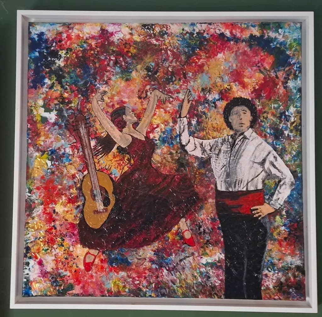 Vibrant Dance of Expression: A Colorful Celebration of Music and Movement