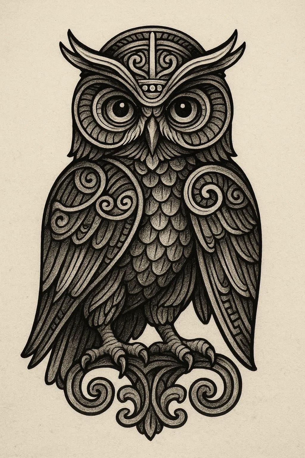 Ornate Owl Design