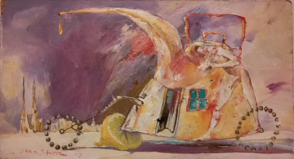 Whispers of a Dreamscape: The Enigmatic Abode of Color and Form