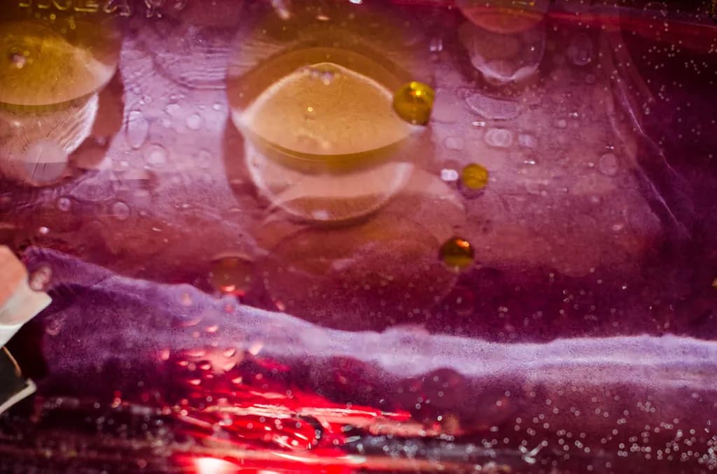 Abstract Amber Reflections