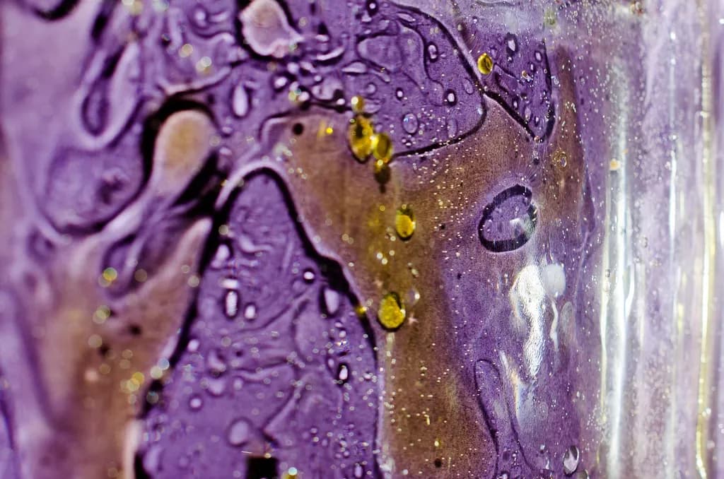 Abstract Purple Droplets