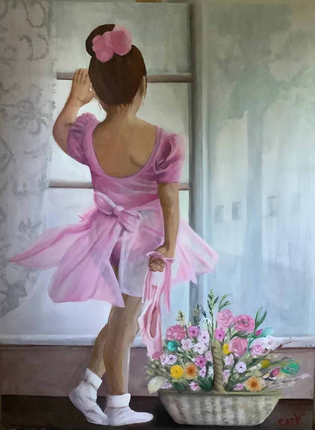 Ballerina with Flowers