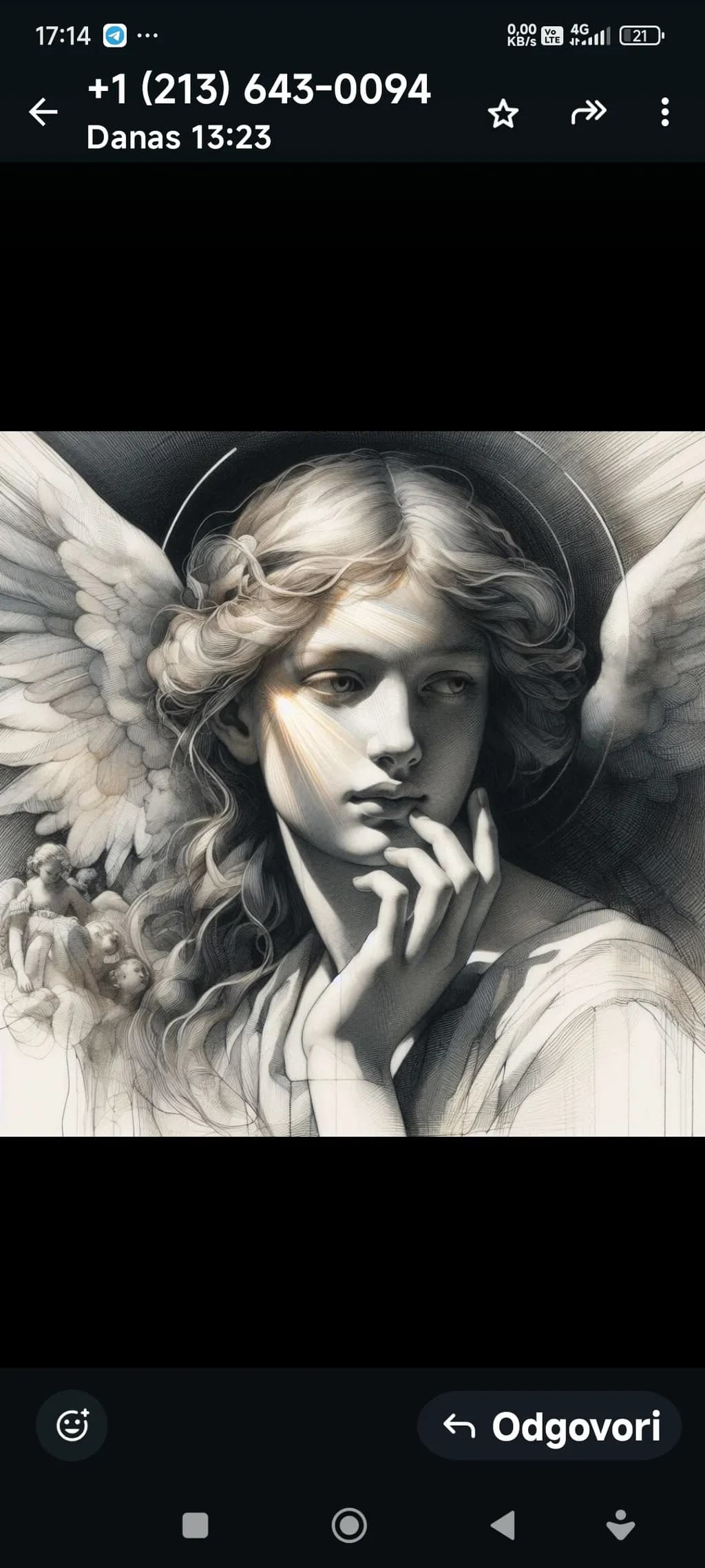 Contemplative Angel