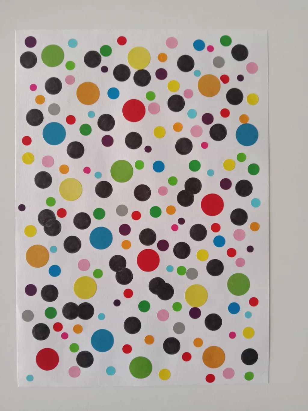 Colorful Whimsy: A Playful Dance of Dots and Circles