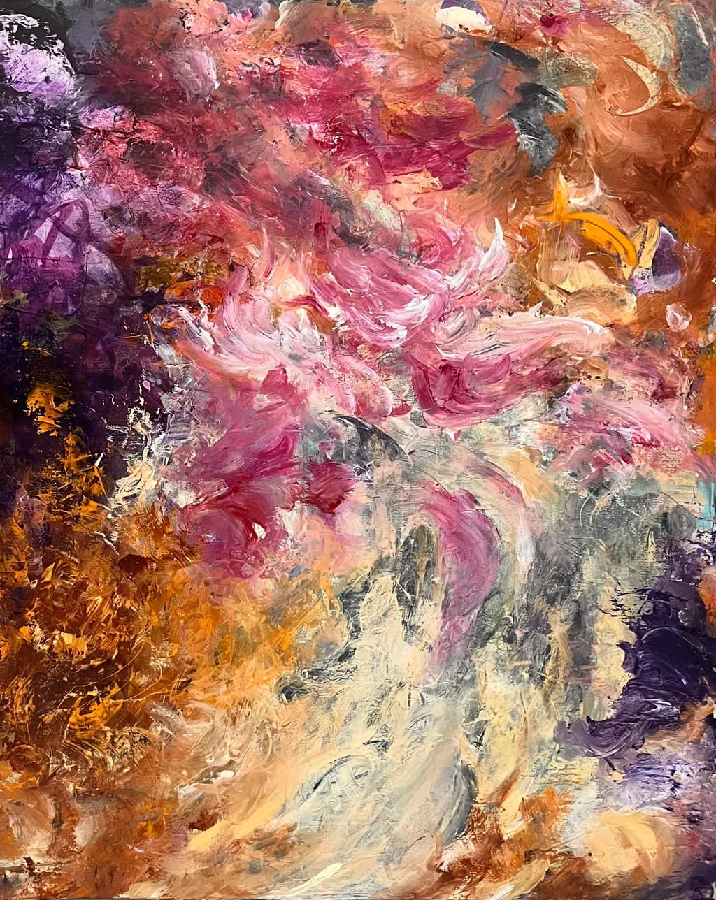 Whispers of Color: A Dance of Abstract Emotions in Vibrant Hues