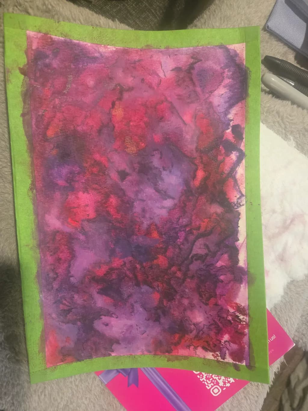 Vibrant Layers of Abstract Emotion: A Colorful Journey Through Texture and Depth