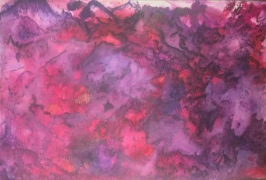 Whispers of Crimson Dreams: A Journey Through Abstract Landscapes
