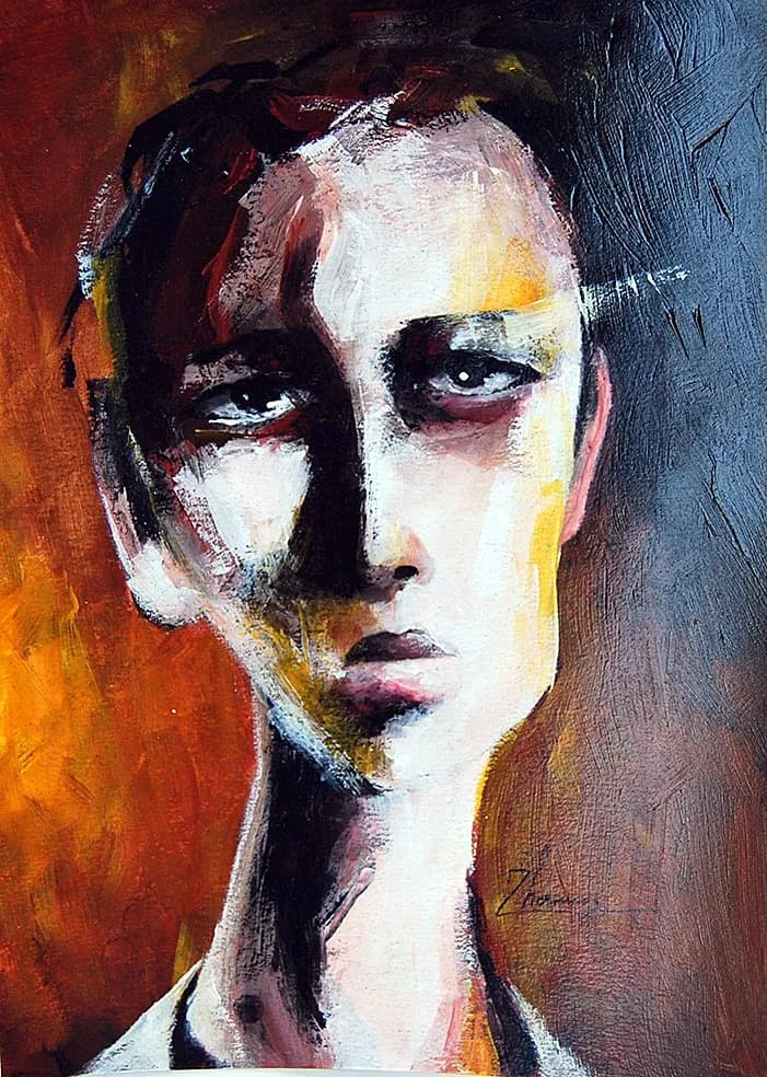 Whispers of Emotion: A Portrait of Inner Turmoil