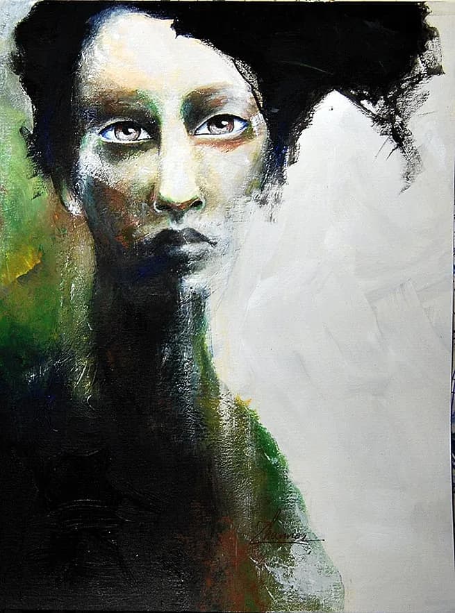 Ethereal Gaze: A Journey Through Shadows and Light