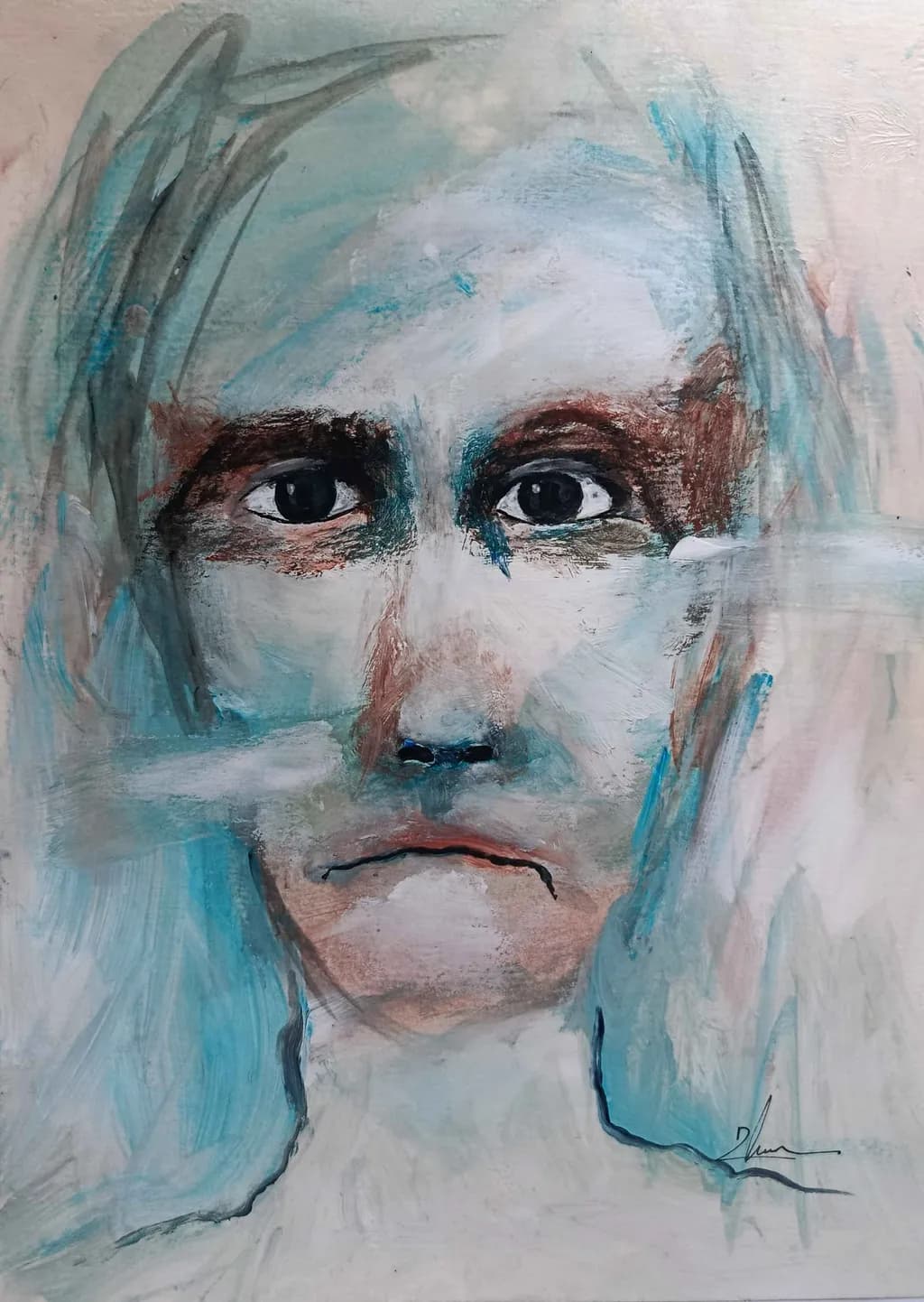 Whispers of Emotion: A Portrait of Inner Turmoil