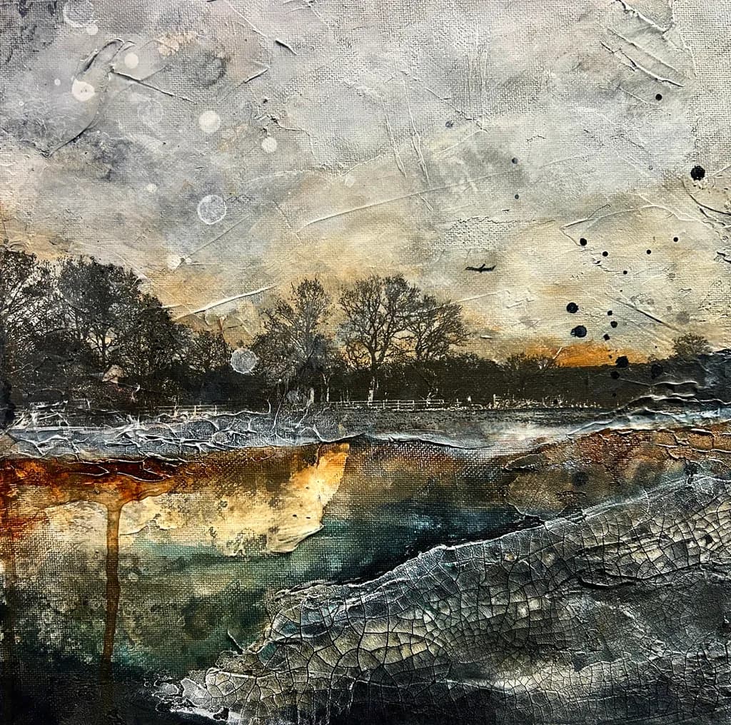 Whispers of Earth: An Abstract Landscape of Texture and Mood