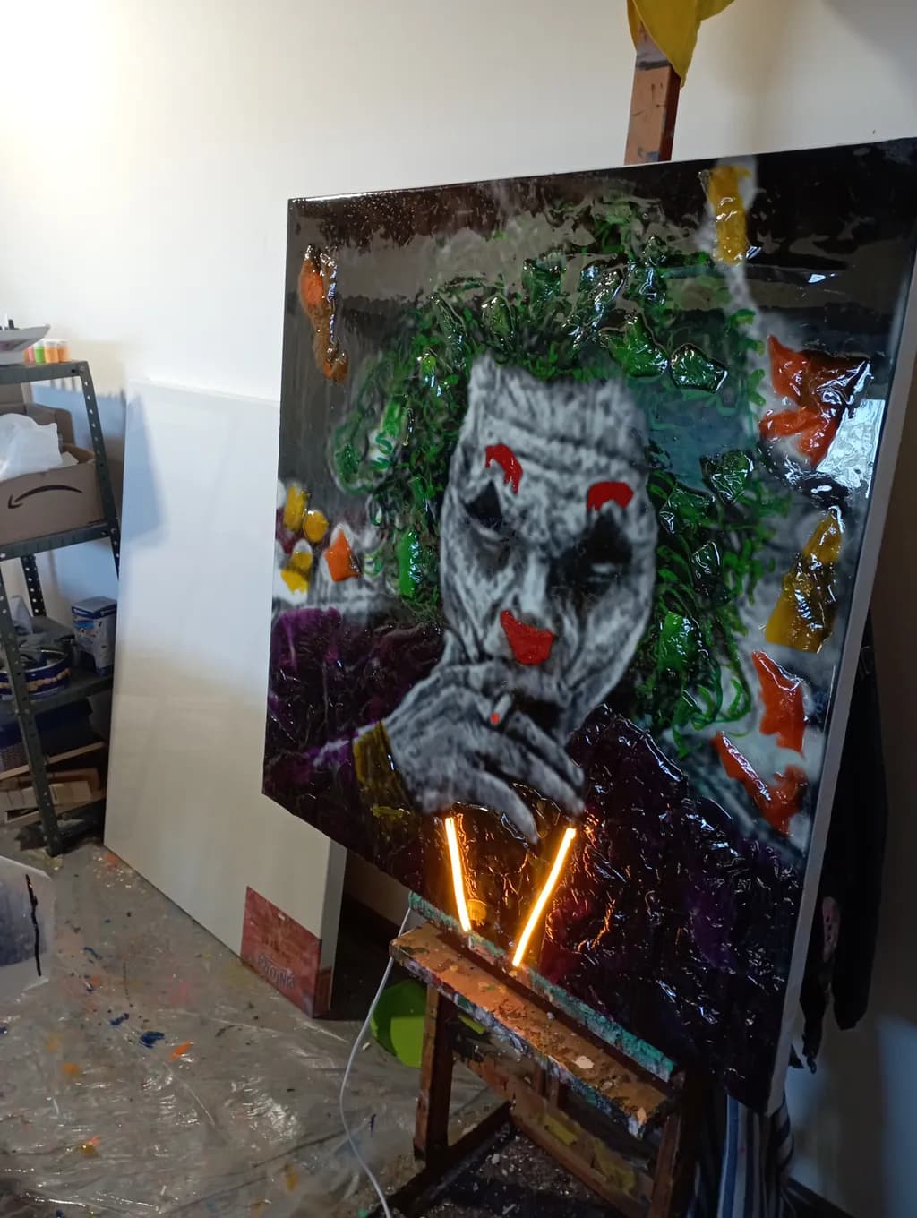 Whimsical Chaos: A Vibrant Tribute to the Joker's Dark Charm
