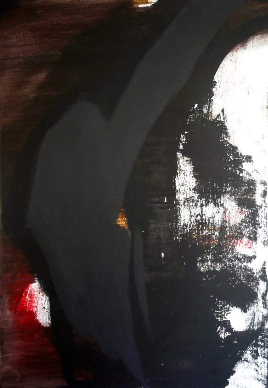 Whispers of Shadow: An Abstract Exploration of Contrast and Emotion