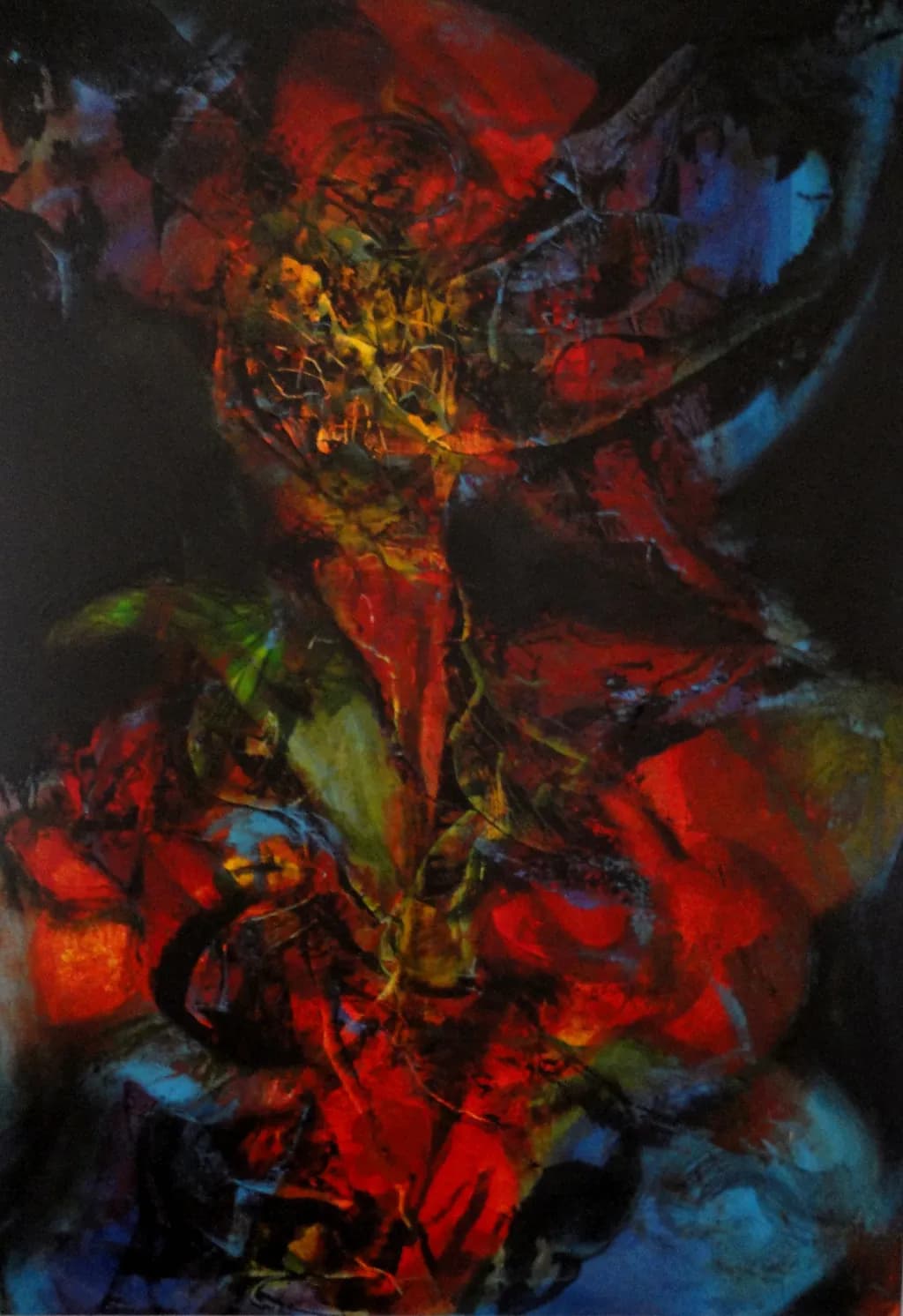Eternal Flames: A Dance of Color and Emotion in Abstract Expressionism