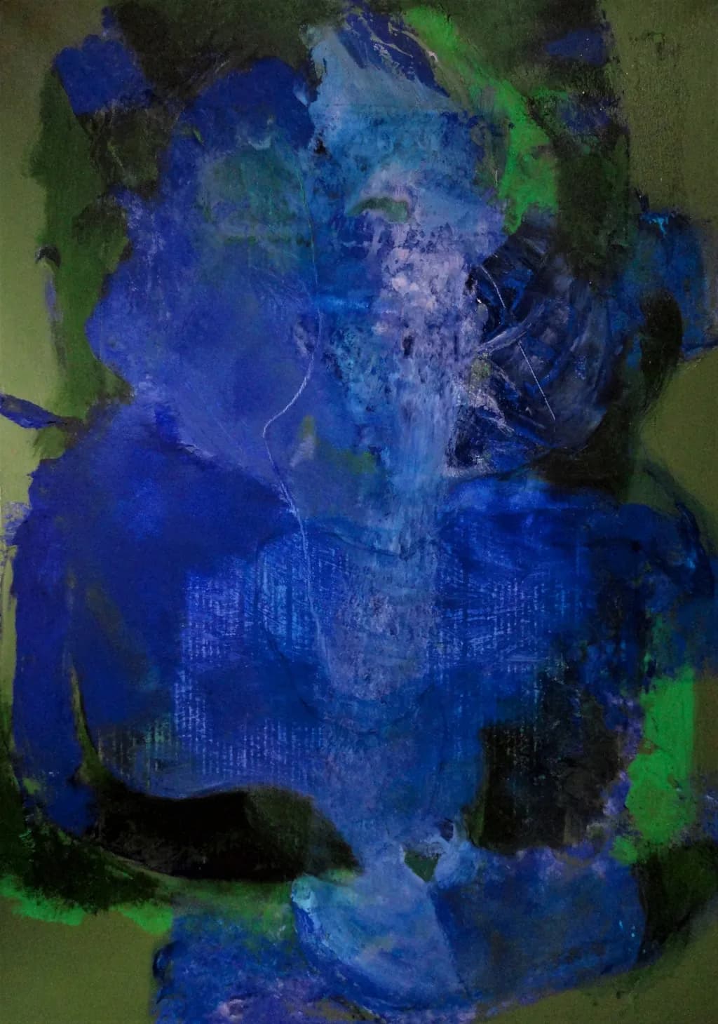 Whispers of the Deep: A Journey Through Blue and Green Abstractions