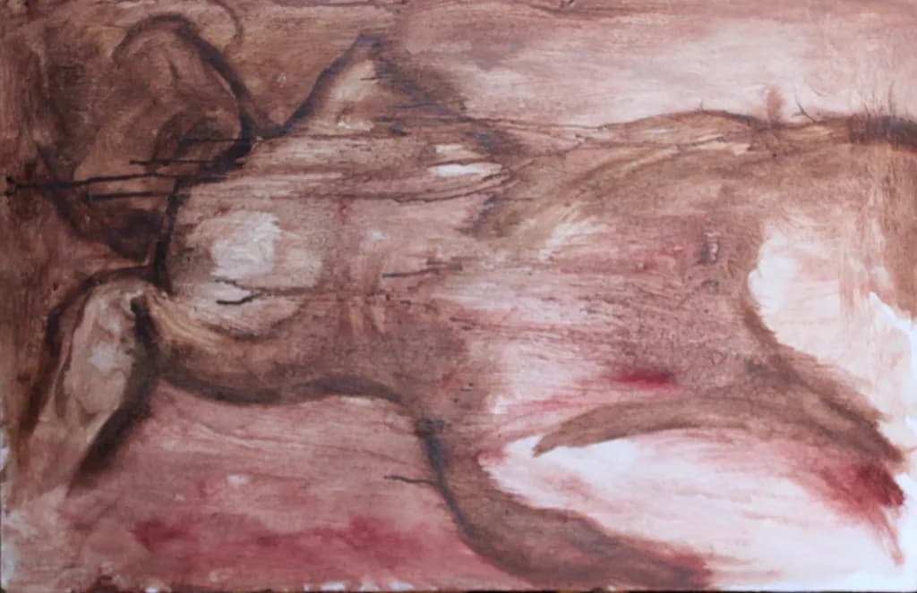 Whispers of Earth: An Abstract Exploration of Fluidity and Texture