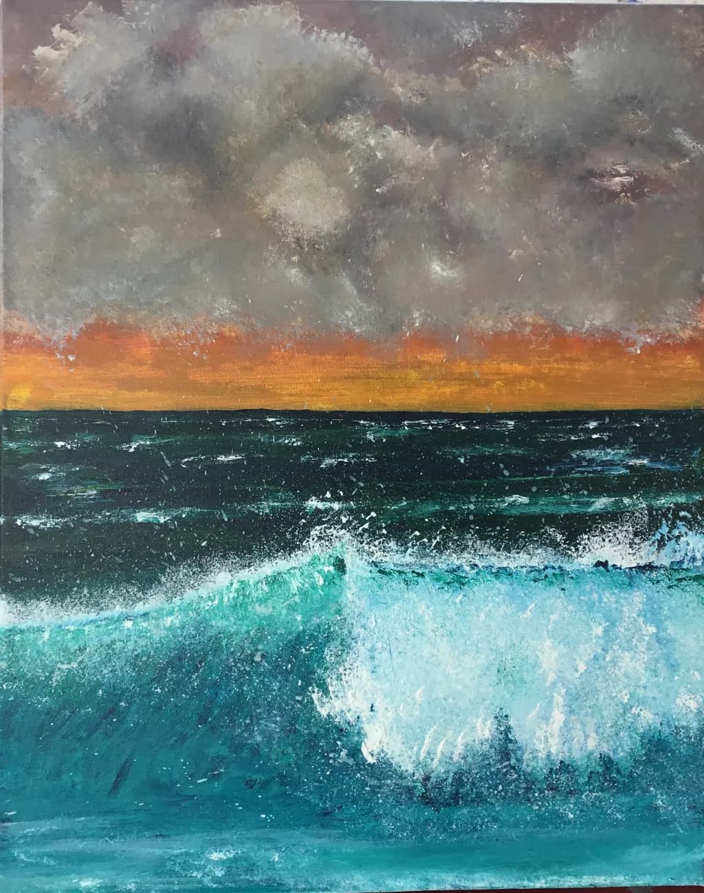 Whispers of the Ocean: A Dance of Waves and Stormy Skies