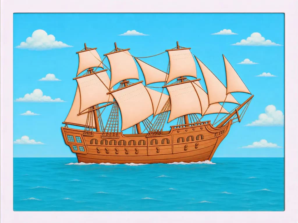 Sailing Ship at Sea