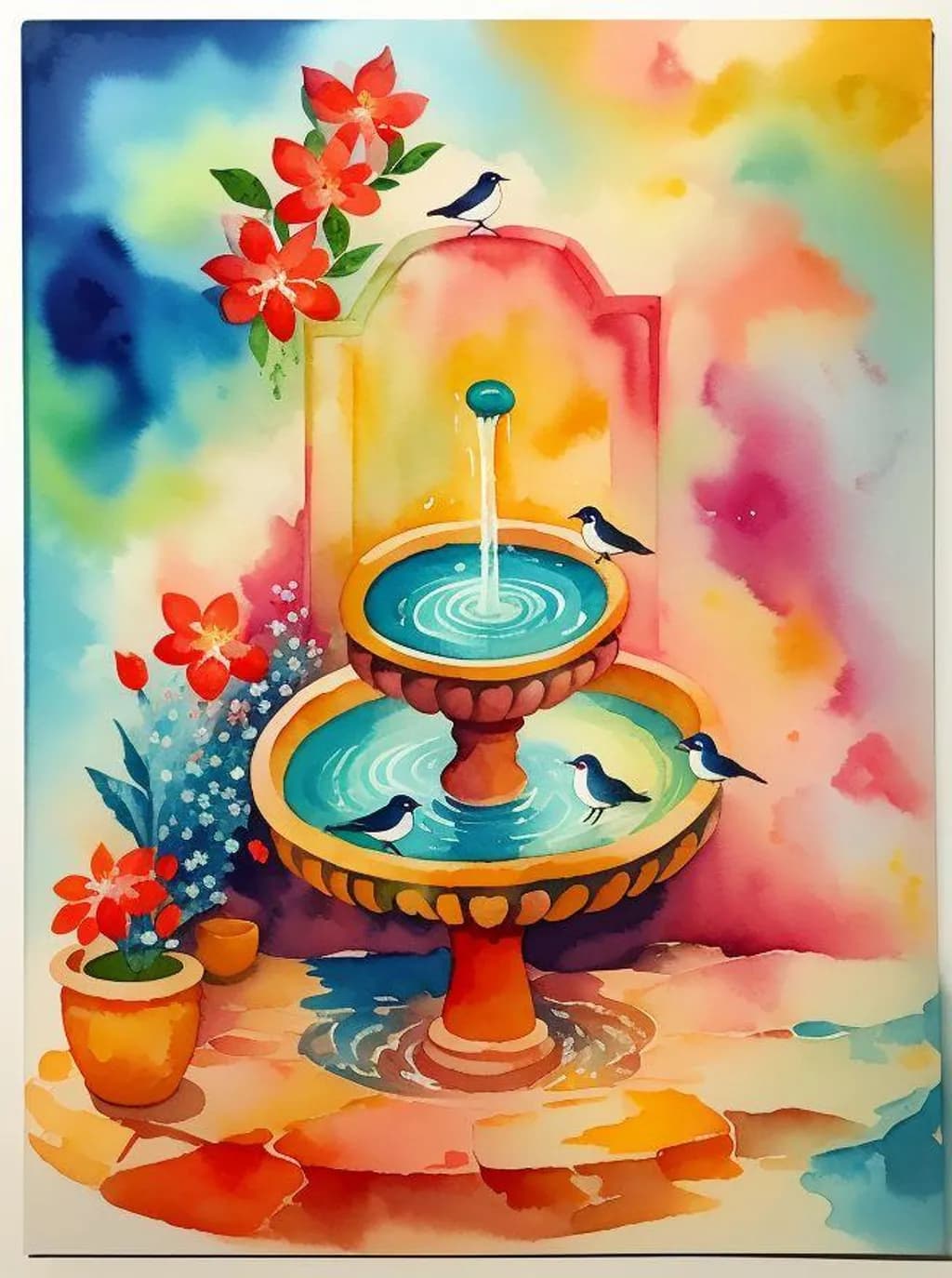 Garden Fountain Gathering