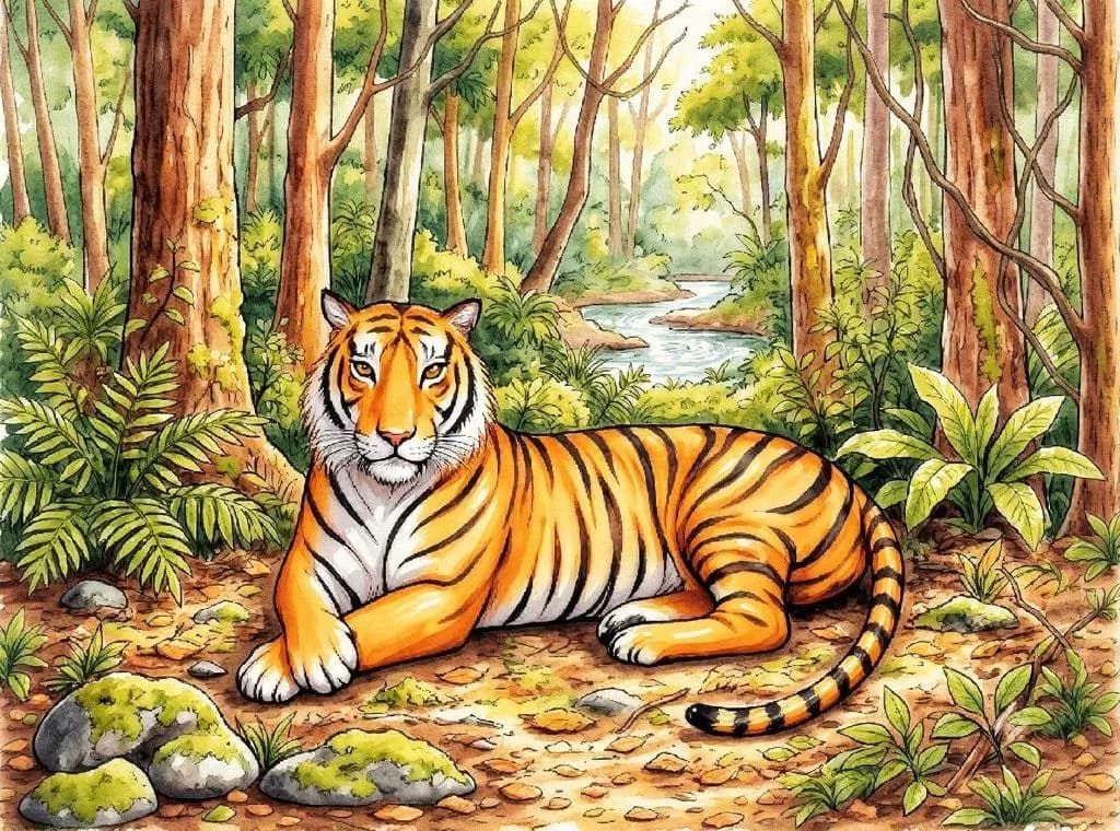 Lazy Tiger Streamside
