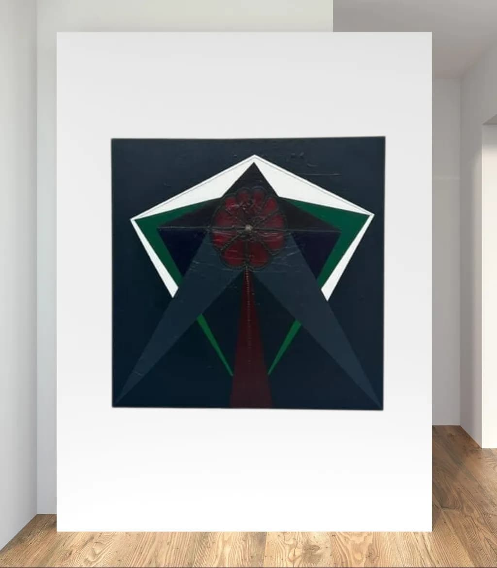Ethereal Geometry: A Dance of Shadows and Light in Abstract Form