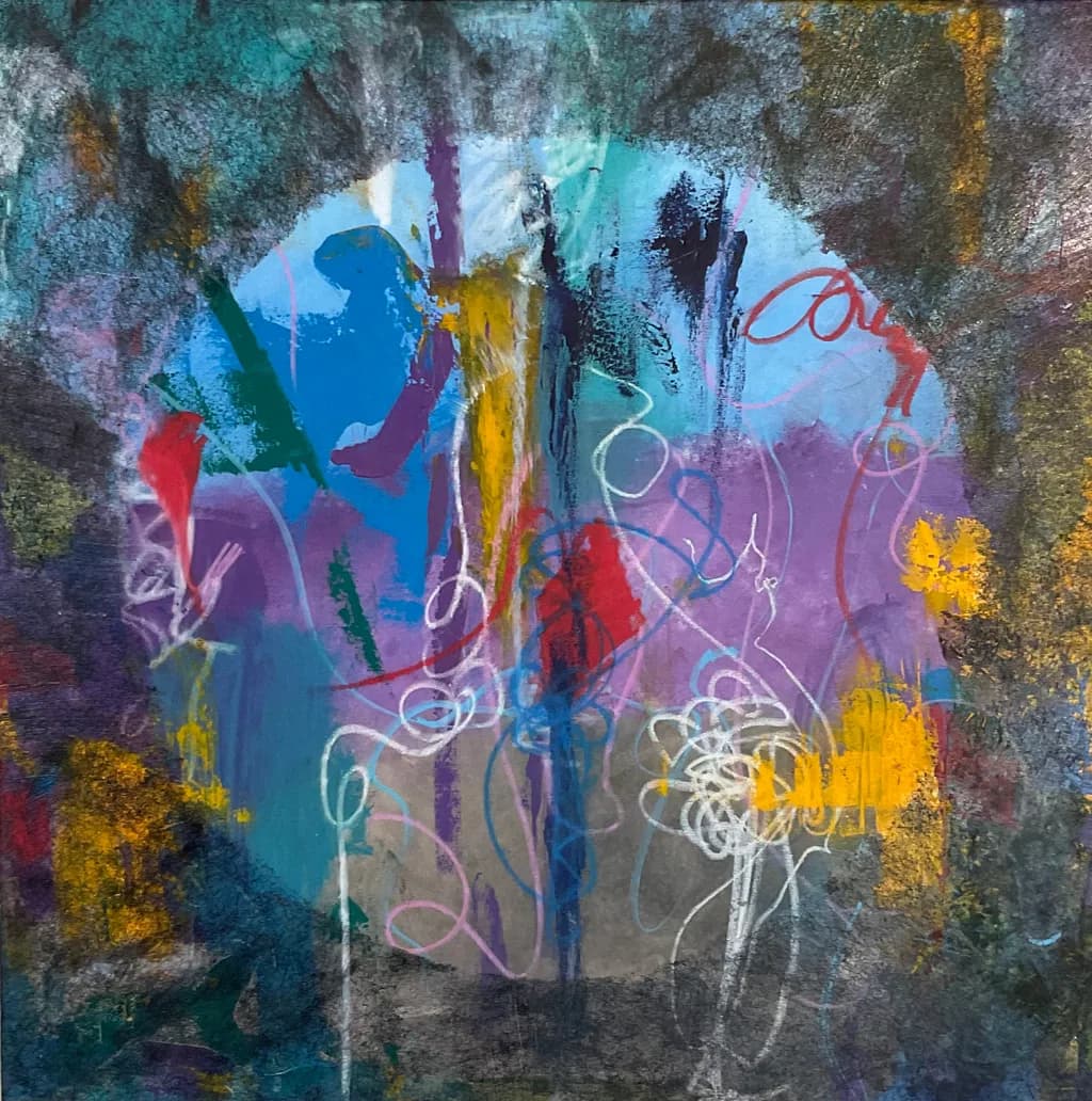 Vibrant Whispers: An Abstract Journey Through Color and Emotion