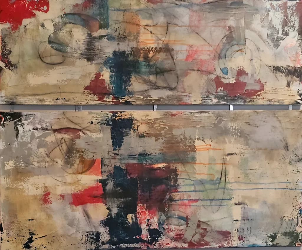 Vibrant Echoes: An Abstract Journey Through Color and Texture