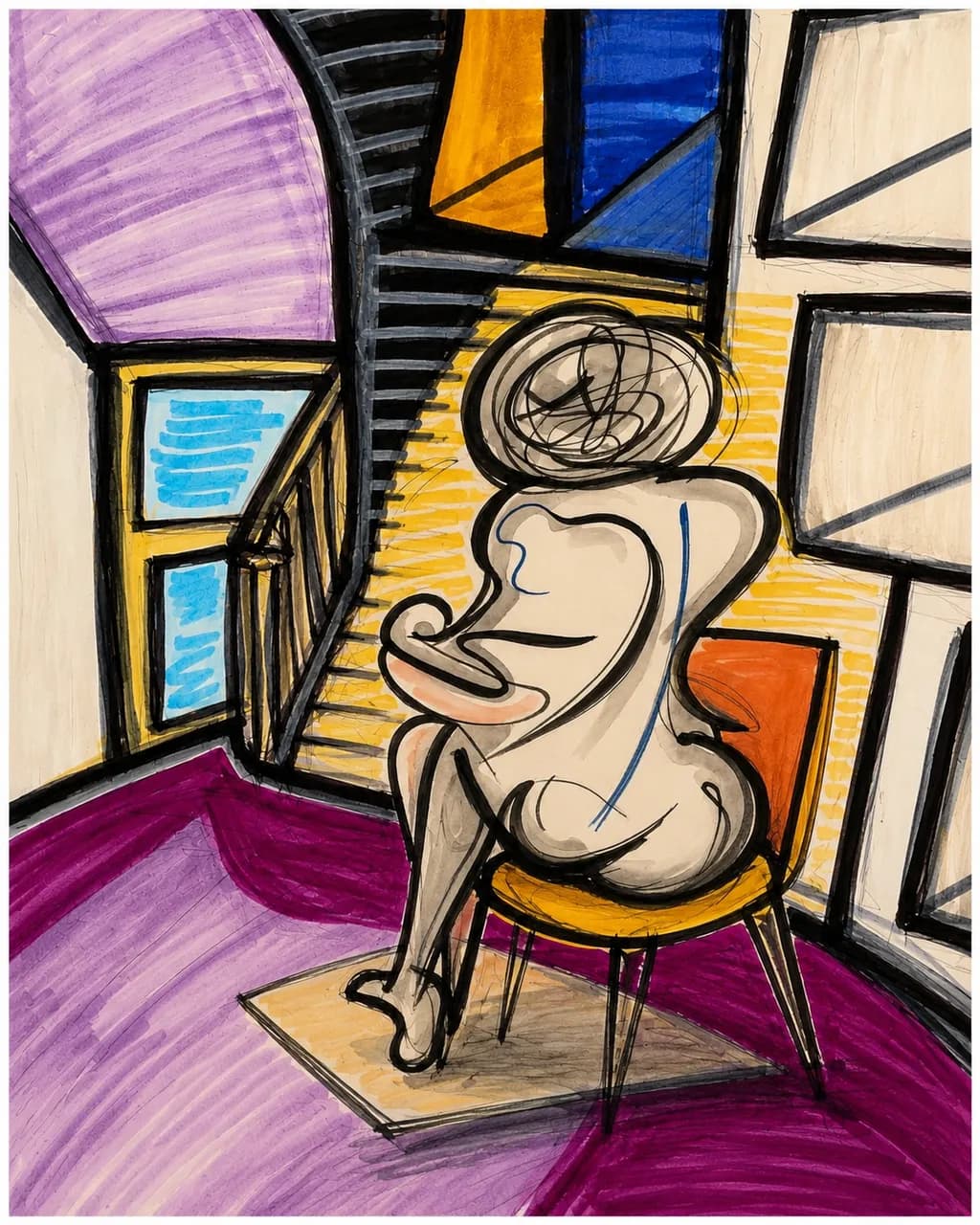 Abstract Figure in Interior