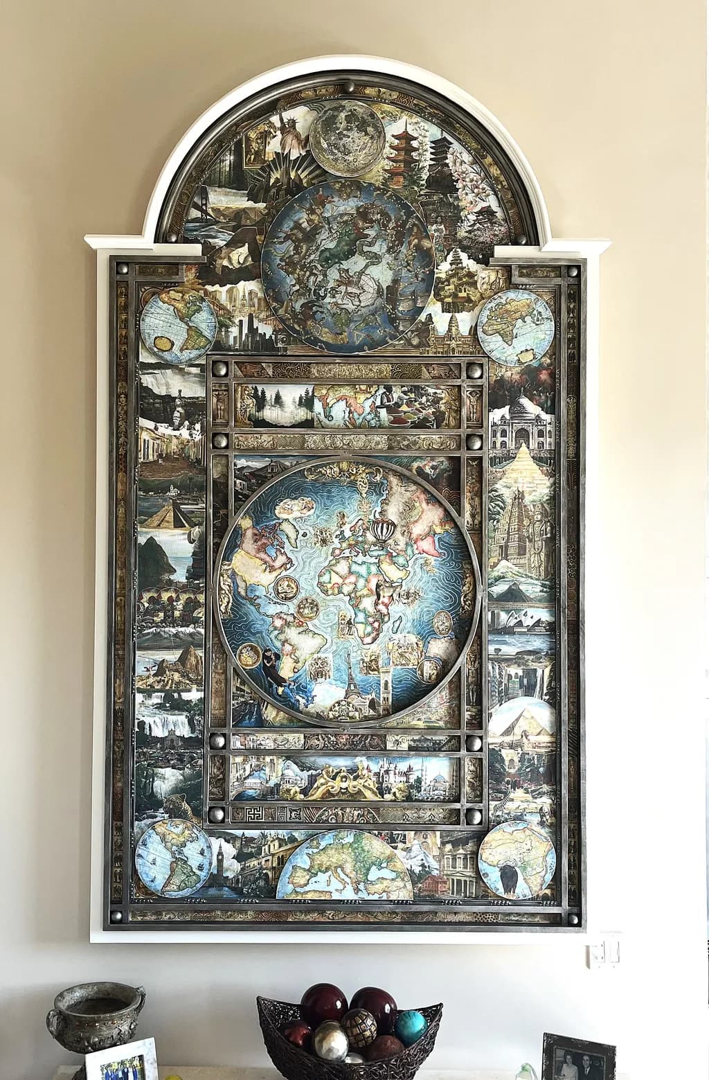 Decorative World Map Collage
