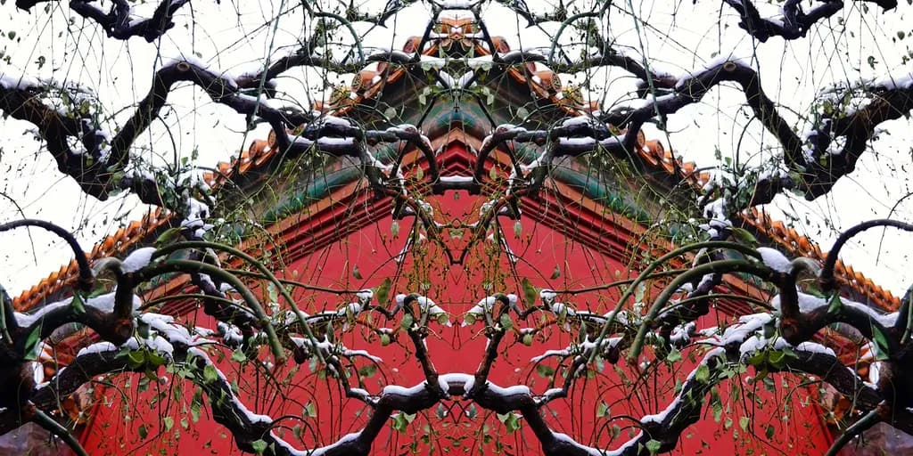 Whispers of Winter: A Symbiotic Dance of Nature and Architecture