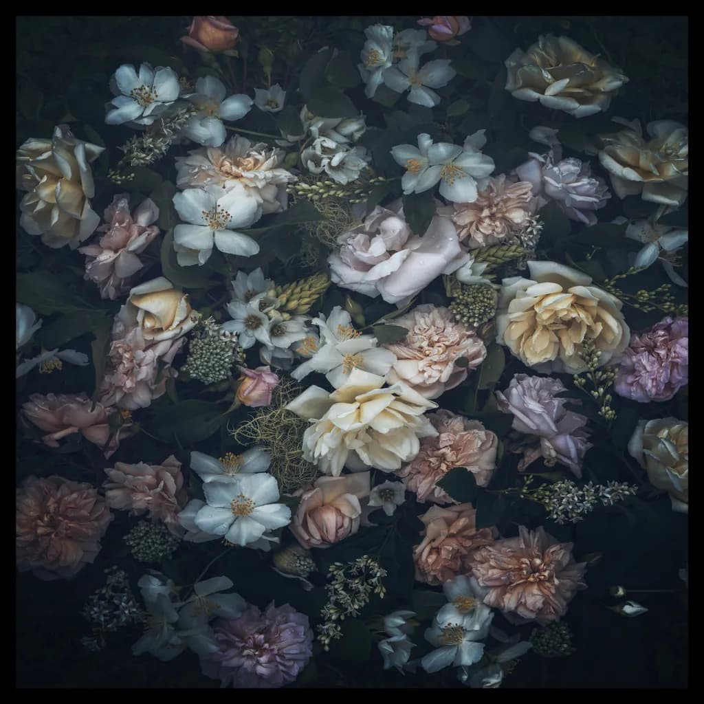 Whispers of Petals: A Symphony of Blooms in Soft Hues