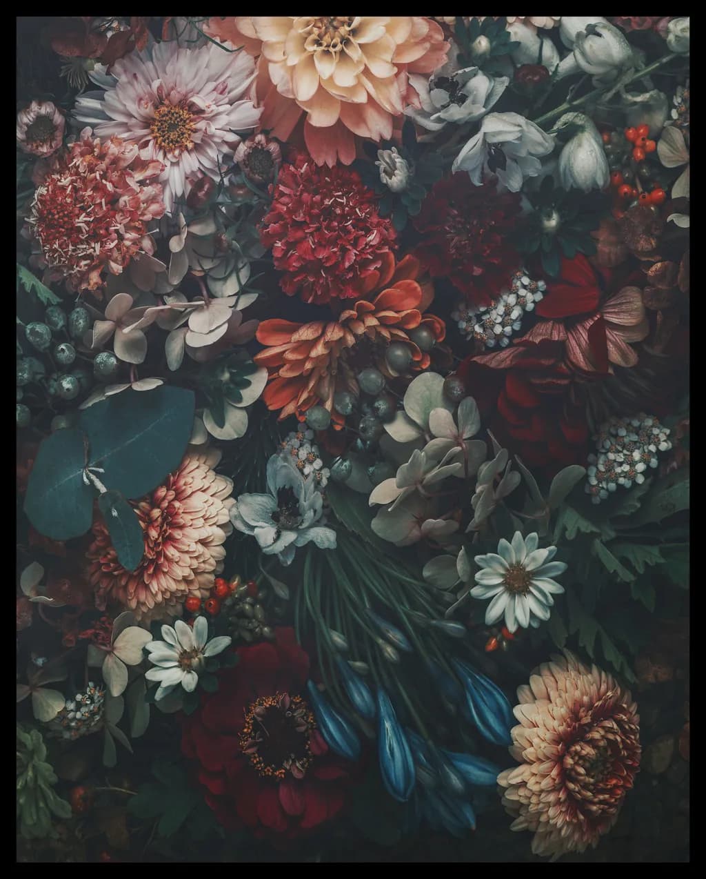 Whispers of Nature: A Floral Symphony in Color and Texture