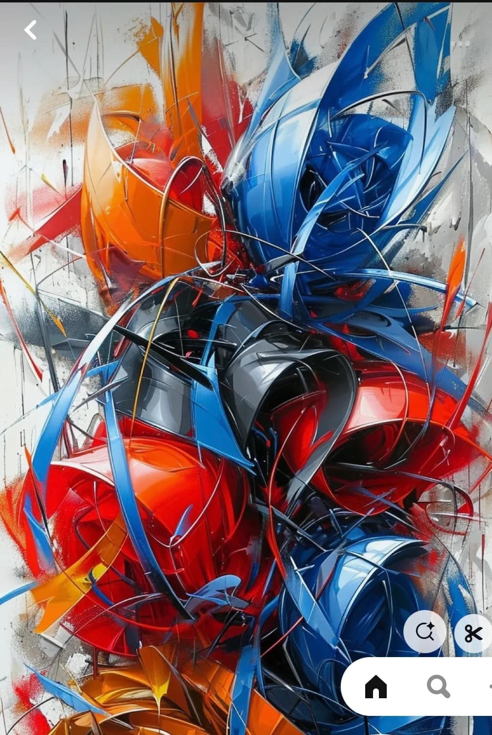 Vibrant Chaos: A Dance of Color and Form in Abstract Expressionism