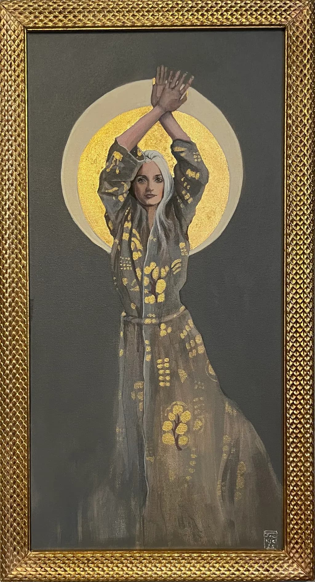 Radiant Serenity: A Contemporary Elegance in Spiritual Artistry