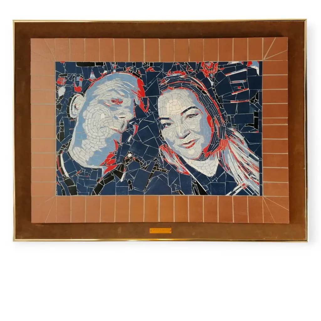 Mosaic Reflections: A Colorful Portrait of Connection and Creativity