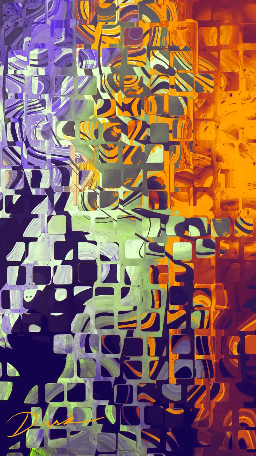 Vibrant Mosaic: A Dance of Color and Form