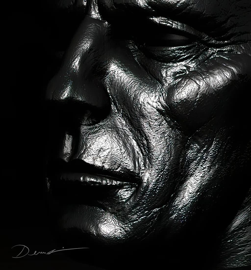 Reflections of Resilience: A Monochrome Portrait of Strength and Depth