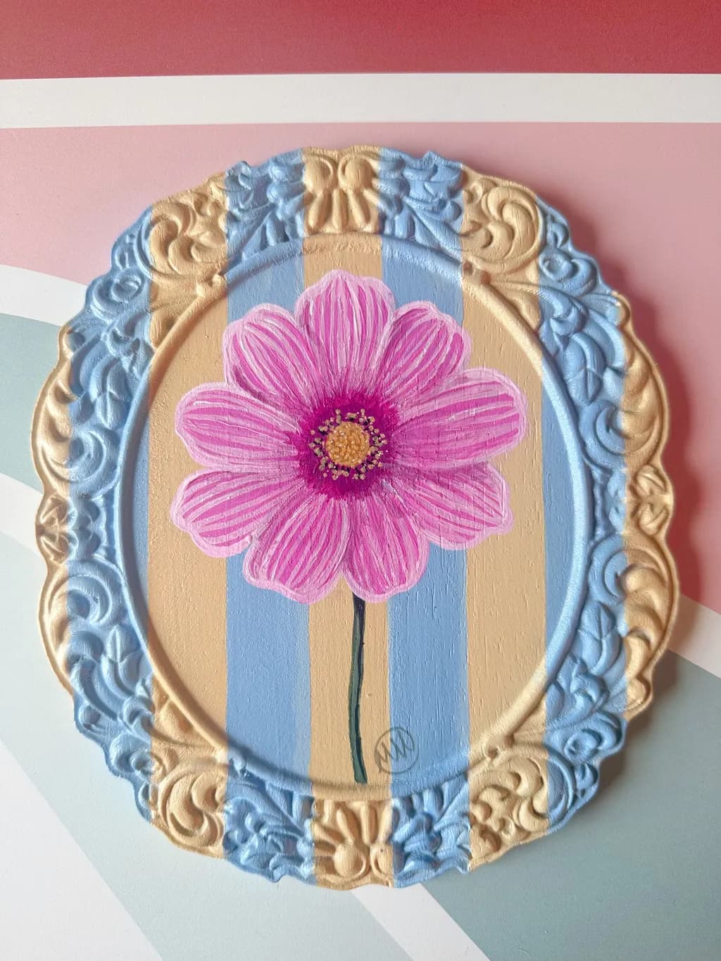 Framed Pink Flower