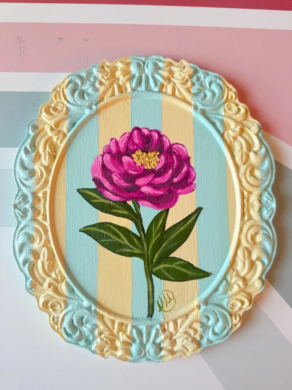 Pink Flower Frame