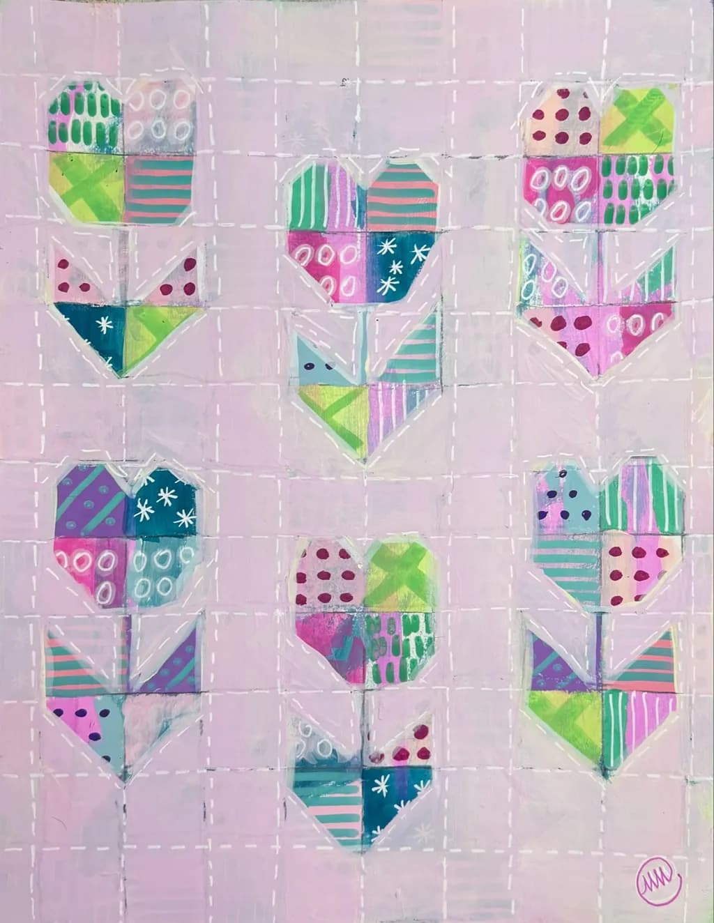 Patchwork Hearts