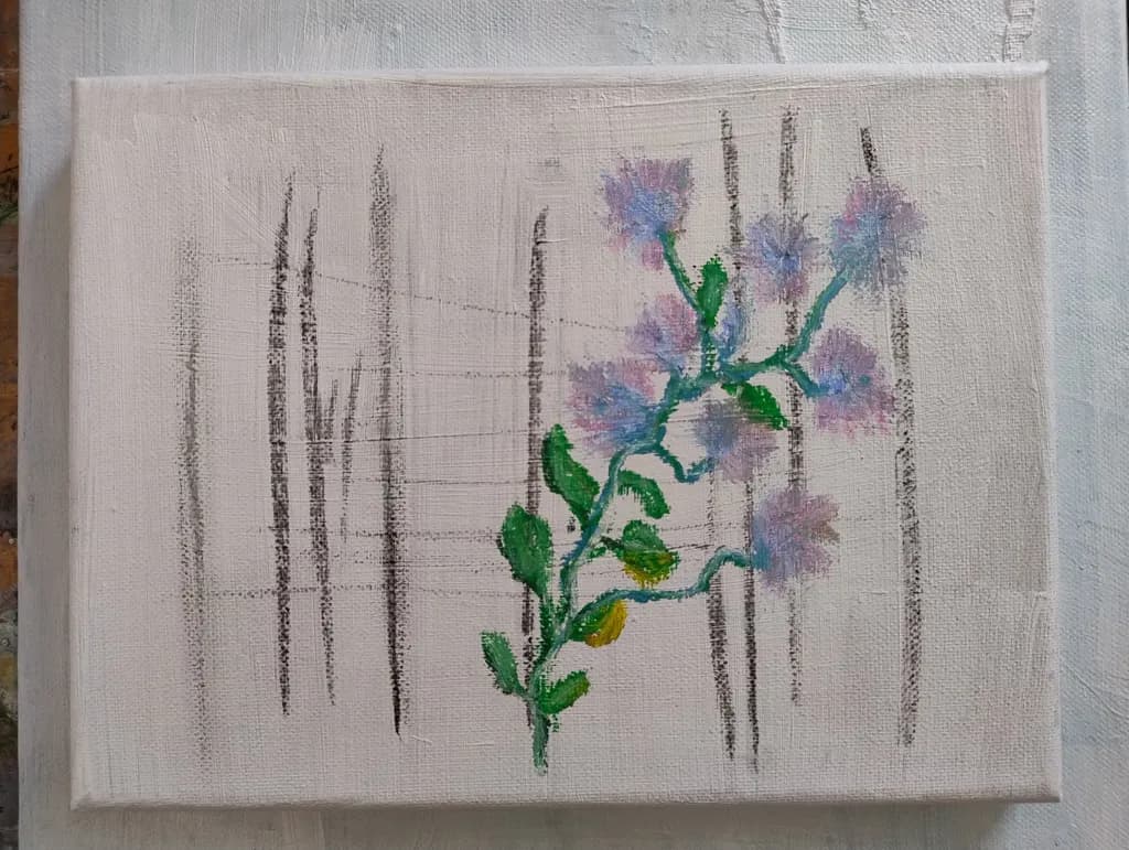 Whispers of Nature: A Delicate Floral Dance Amidst Subtle Shadows