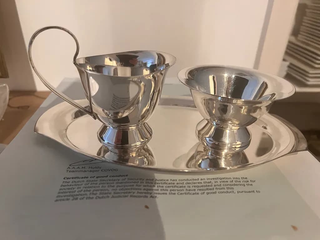 Silver Cup and Bowl Set