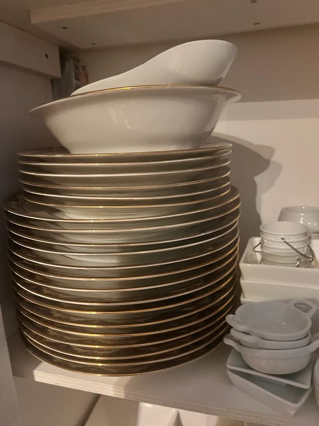 Stacked Dinner Plates